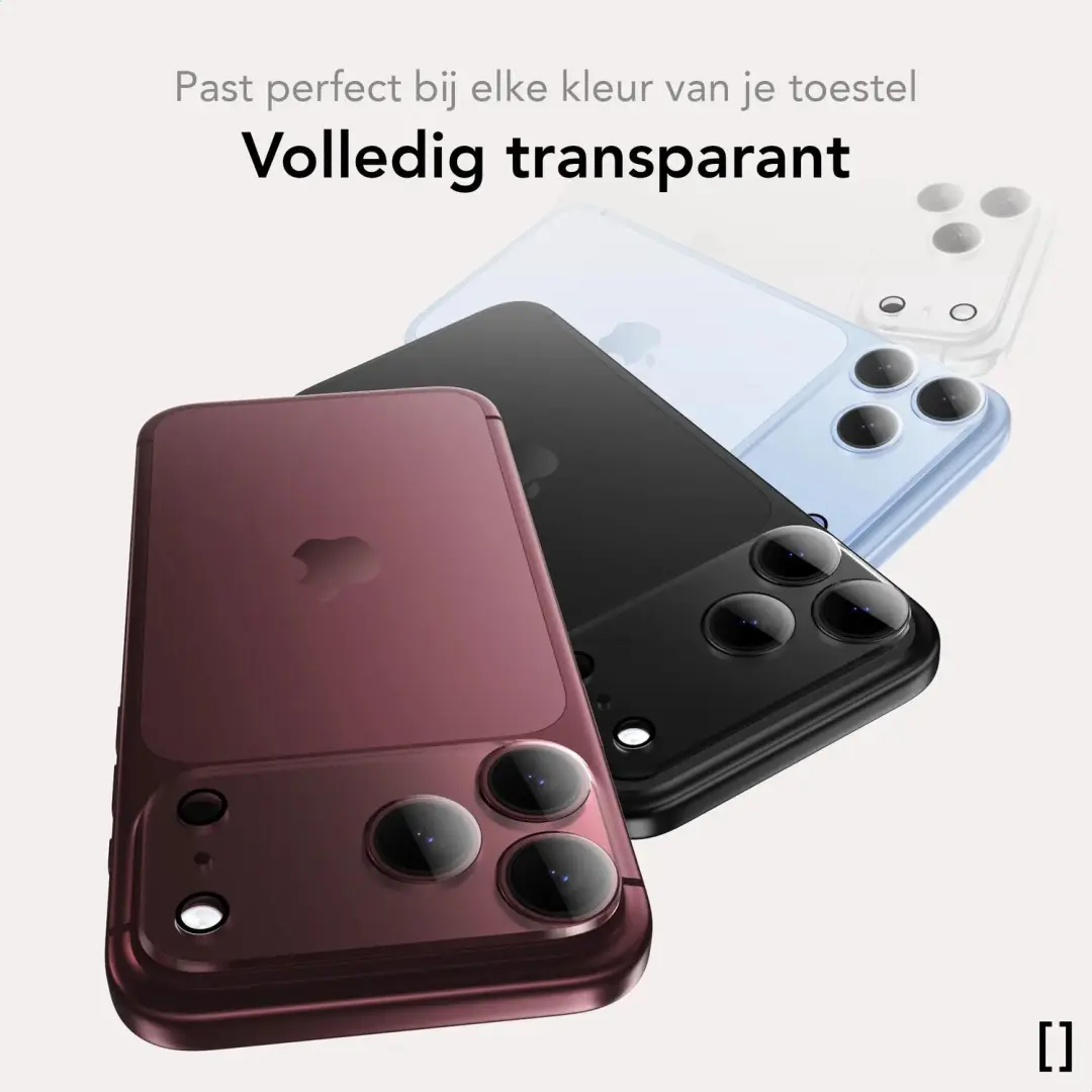 NEKIT Prism Cameralensbescherming iPhone 17 Pro Max - Transparant - afbeelding 5 van 6