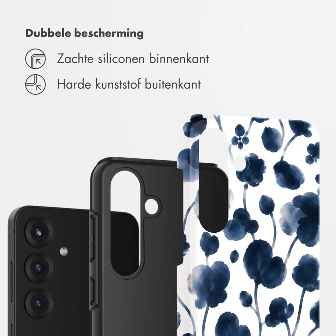 Selencia Vivid Hoesje Galaxy S25 - Midnight Blossom - afbeelding 2 van 6