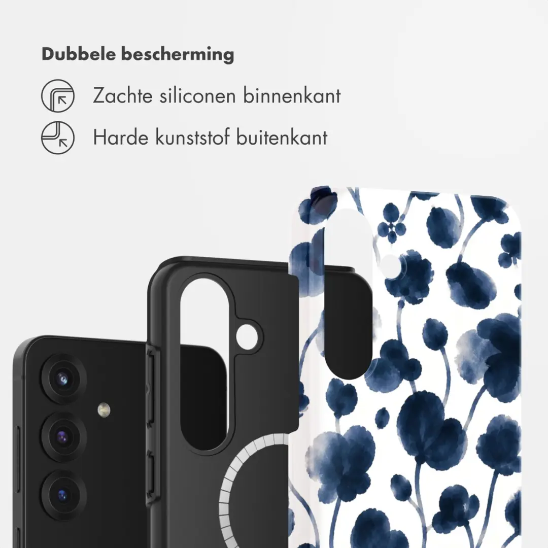 Selencia Vivid Hoesje Galaxy S25 - Midnight Blossom - afbeelding 2 van 6