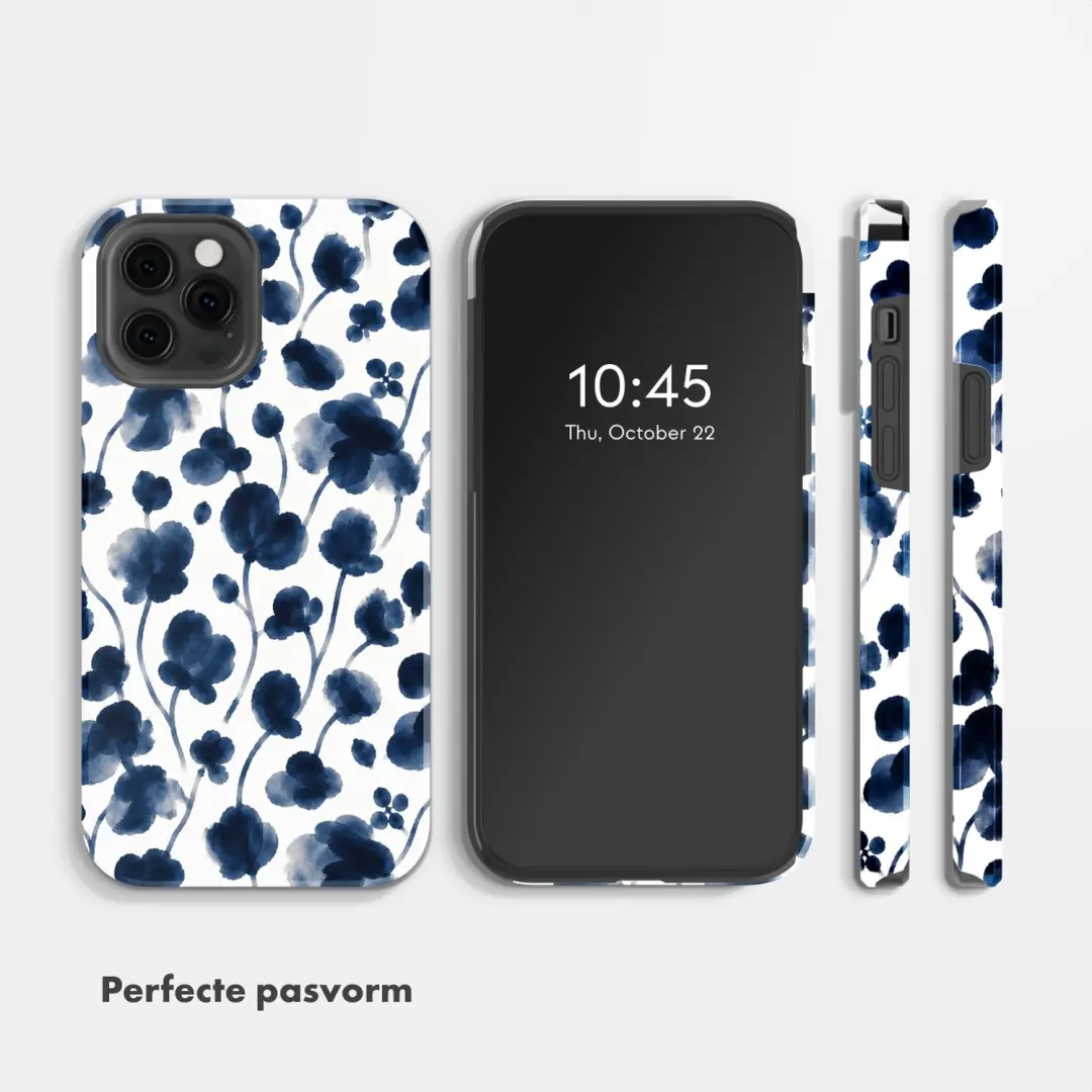 Selencia Vivid Hoesje iPhone 12 (Pro) - Midnight Blossom - afbeelding 5 van 6