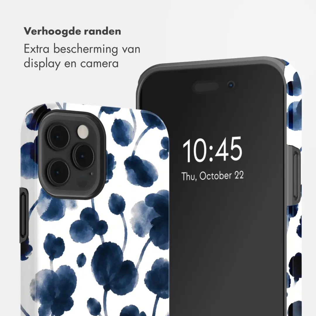 Selencia Vivid Hoesje iPhone 12 (Pro) - Midnight Blossom - afbeelding 4 van 6