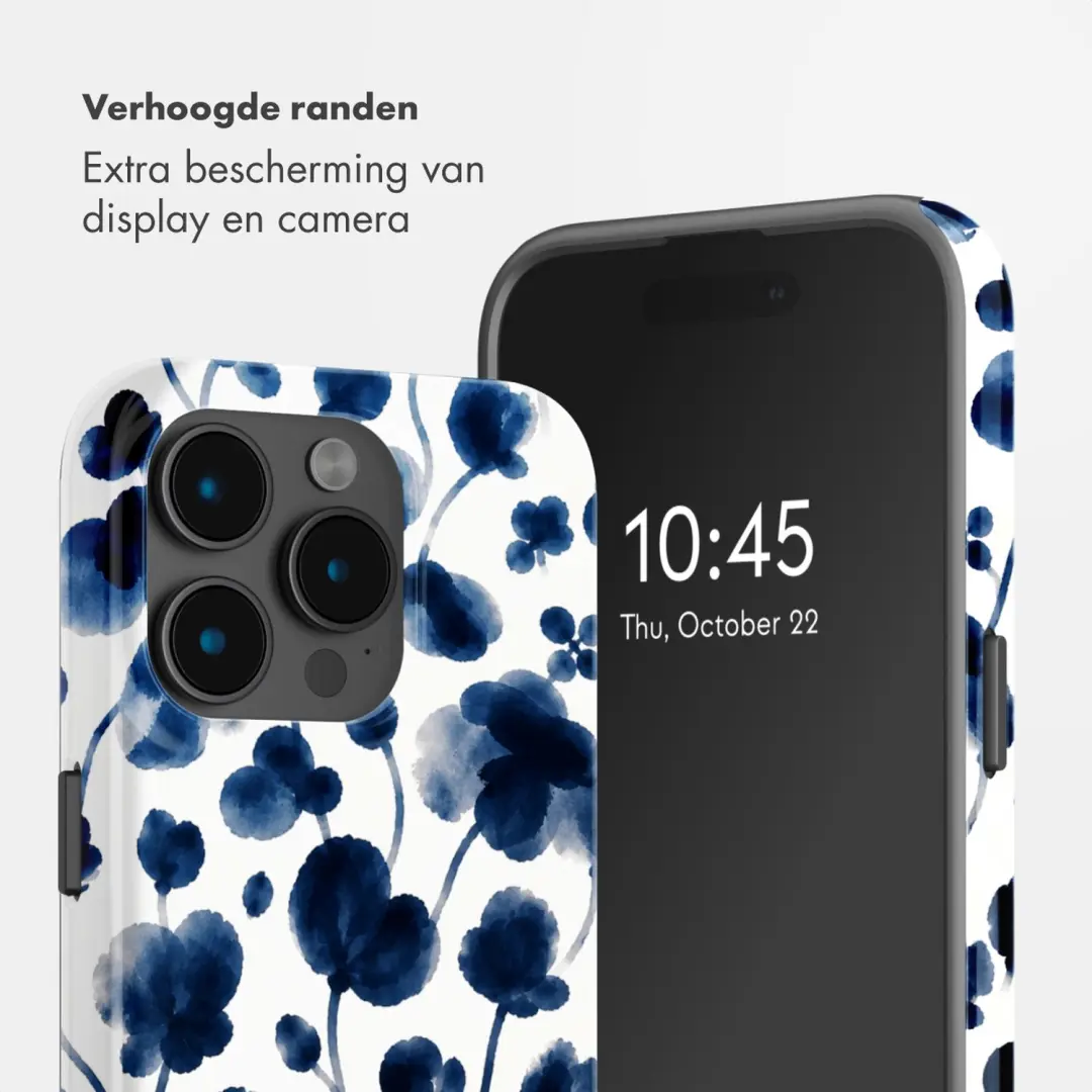 Selencia Vivid Backcover iPhone 15 Pro MagSafe - Midnight Blossom - afbeelding 4 van 6