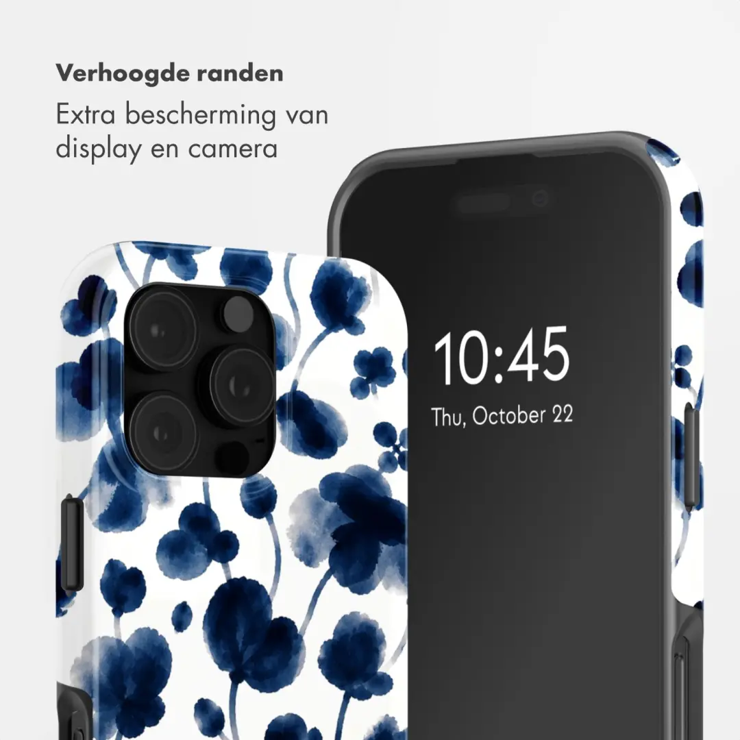 Selencia Vivid Backcover iPhone 16 Pro Max - Midnight Blossom - afbeelding 4 van 6