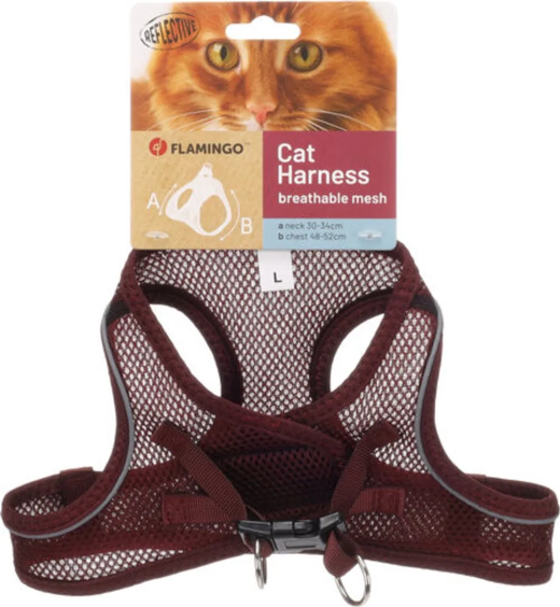Flamingo Step&Go Berta Harnas - Aubergine L