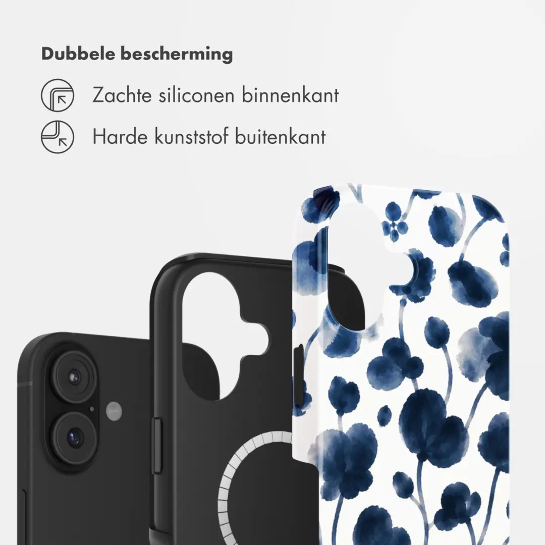 Selencia Vivid Hoesje iPhone 17 MagSafe - Midnight Blossom - afbeelding 2 van 6