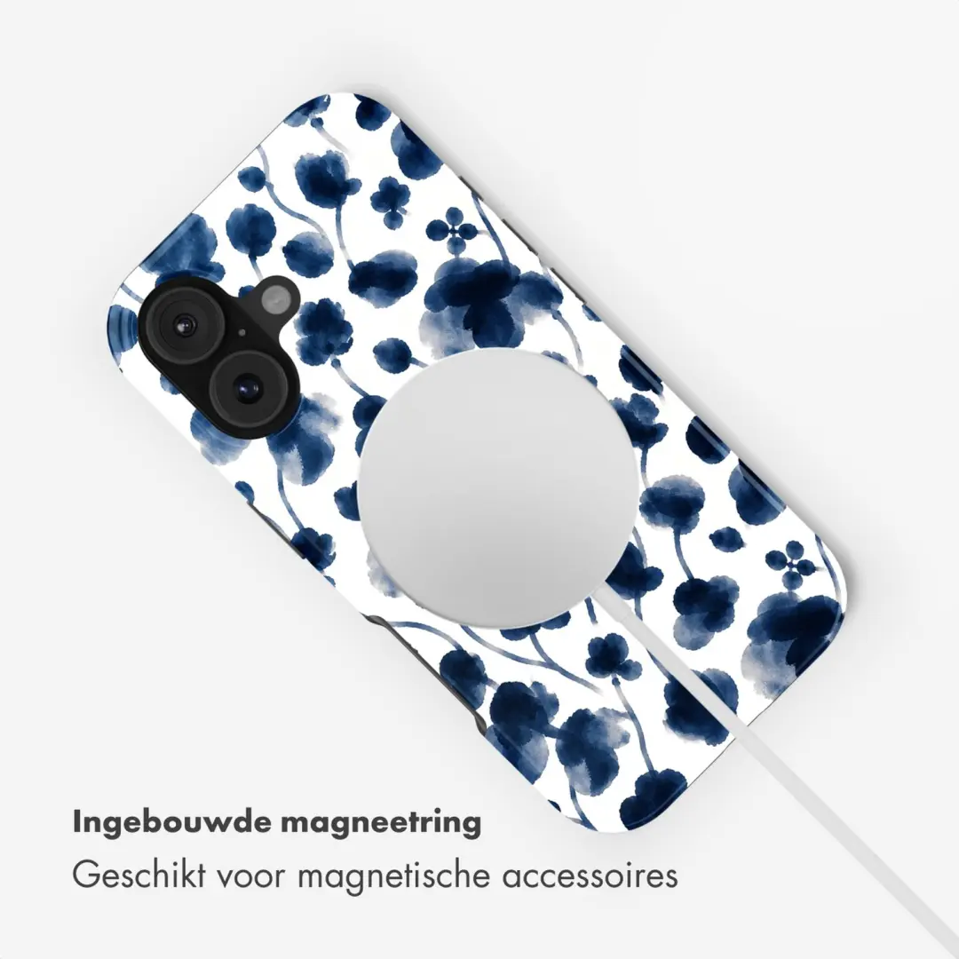Selencia Vivid Hoesje iPhone 17 MagSafe - Midnight Blossom - afbeelding 6 van 6