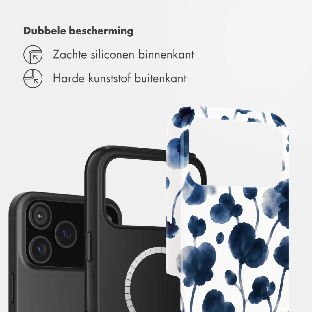 Selencia Vivid Hoesje met MagSafe - Midnight Blossom - afbeelding 2 van 6