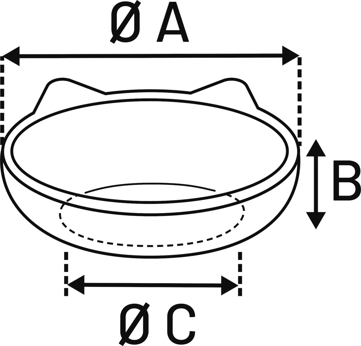 Flamingo Eet- en Drinkpot "Puzi" – Grijs – 125 ml – Stijlvolle Voerbak voor Katten en Kleine Honden