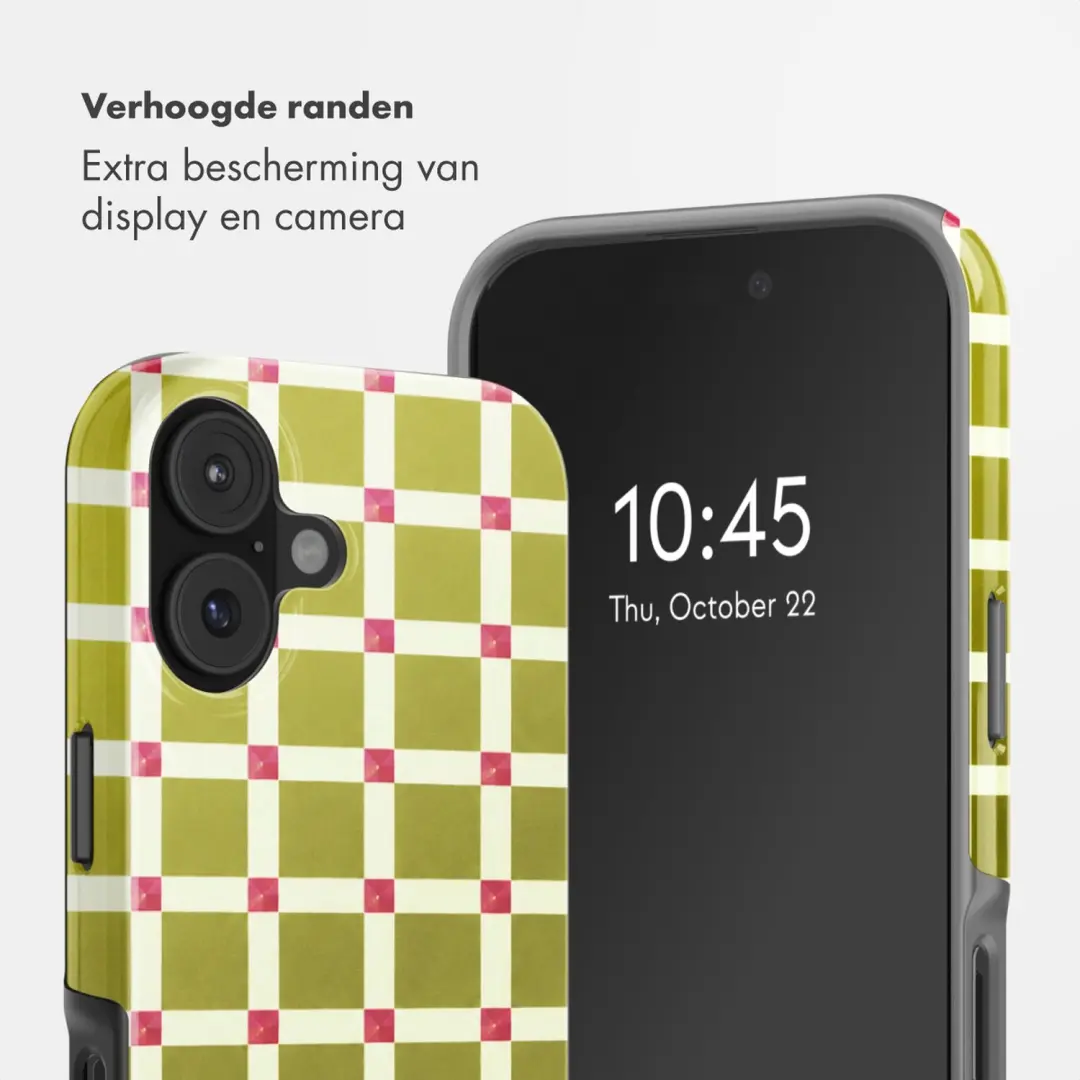 Selencia Vivid Hoesje iPhone 17 - Check This Olive - afbeelding 4 van 6