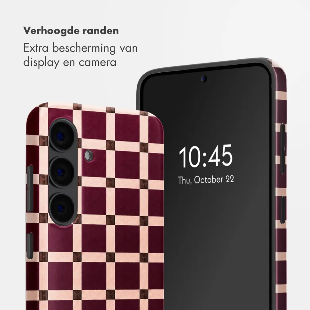 Selencia Vivid Hoesje Samsung Galaxy S24 - Burgundy - afbeelding 4 van 6