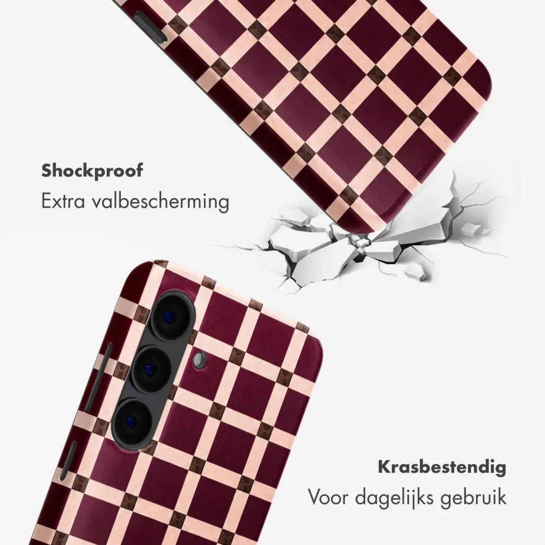 Selencia Vivid Hoesje Samsung Galaxy S24 - Burgundy - afbeelding 3 van 6