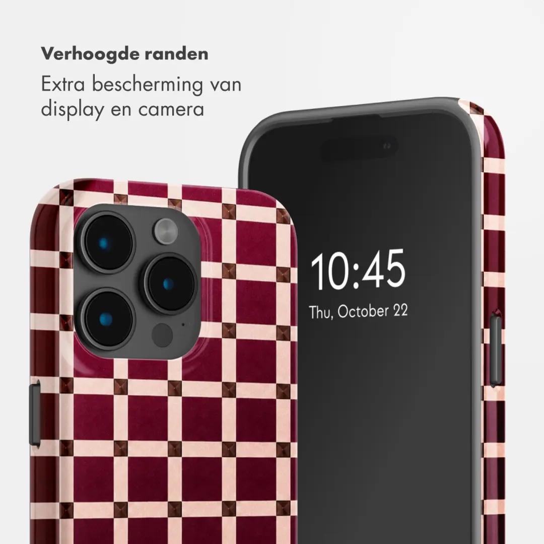 Selencia Vivid Hoesje iPhone 15 Pro - MagSafe - Burgundy - afbeelding 4 van 6