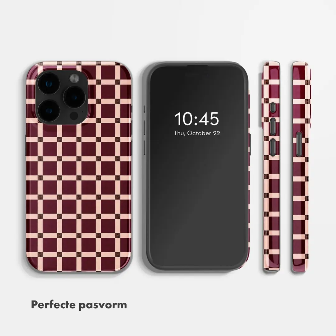 Selencia Vivid Hoesje iPhone 15 Pro - MagSafe - Burgundy - afbeelding 6 van 6