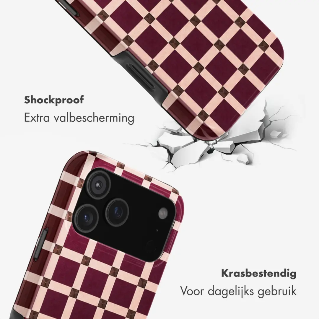 Selencia Vivid Hoesje iPhone 17/18 Pro Max - Burgundy - afbeelding 3 van 6