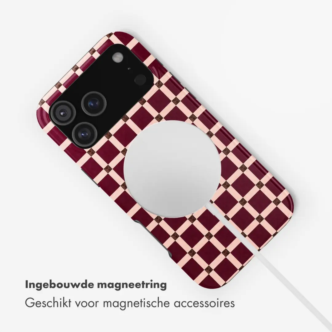 Selencia Vivid Hoesje iPhone 17/18 Pro Max - Burgundy - afbeelding 5 van 6