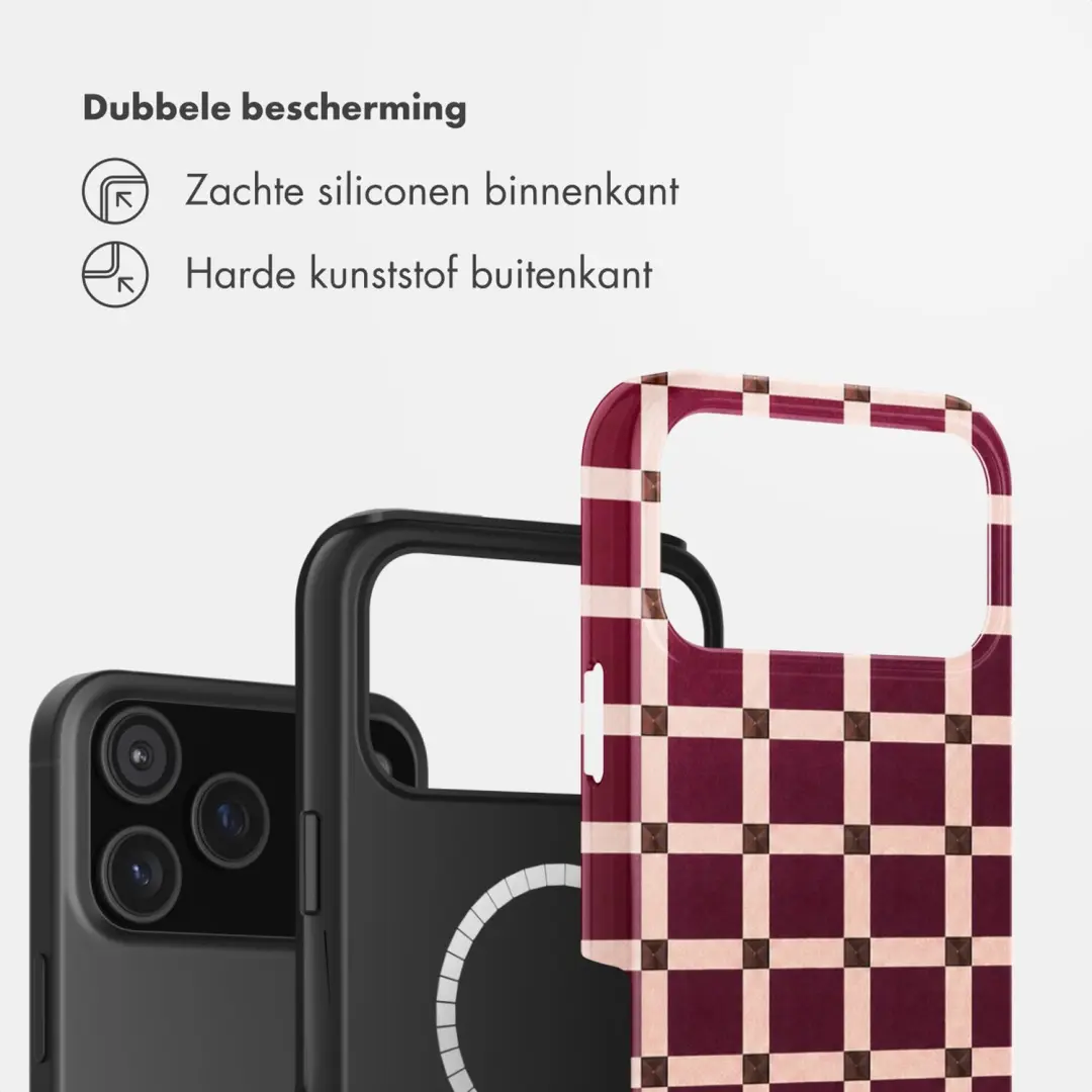 Selencia Vivid Hoesje iPhone 17/18 Pro Max - Burgundy - afbeelding 2 van 6
