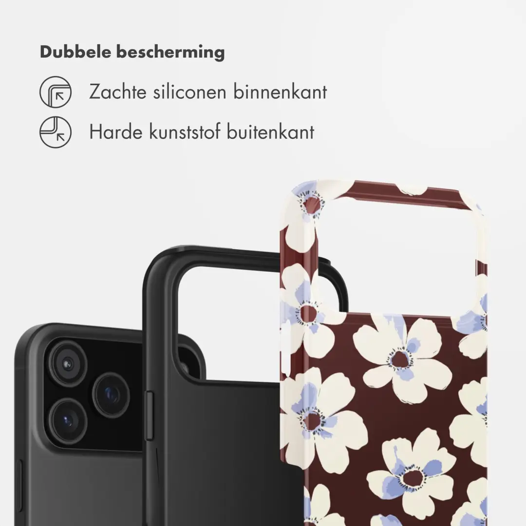 Selencia Vivid Hoesje iPhone 17 Pro - Choco Flower Pop - afbeelding 3 van 6