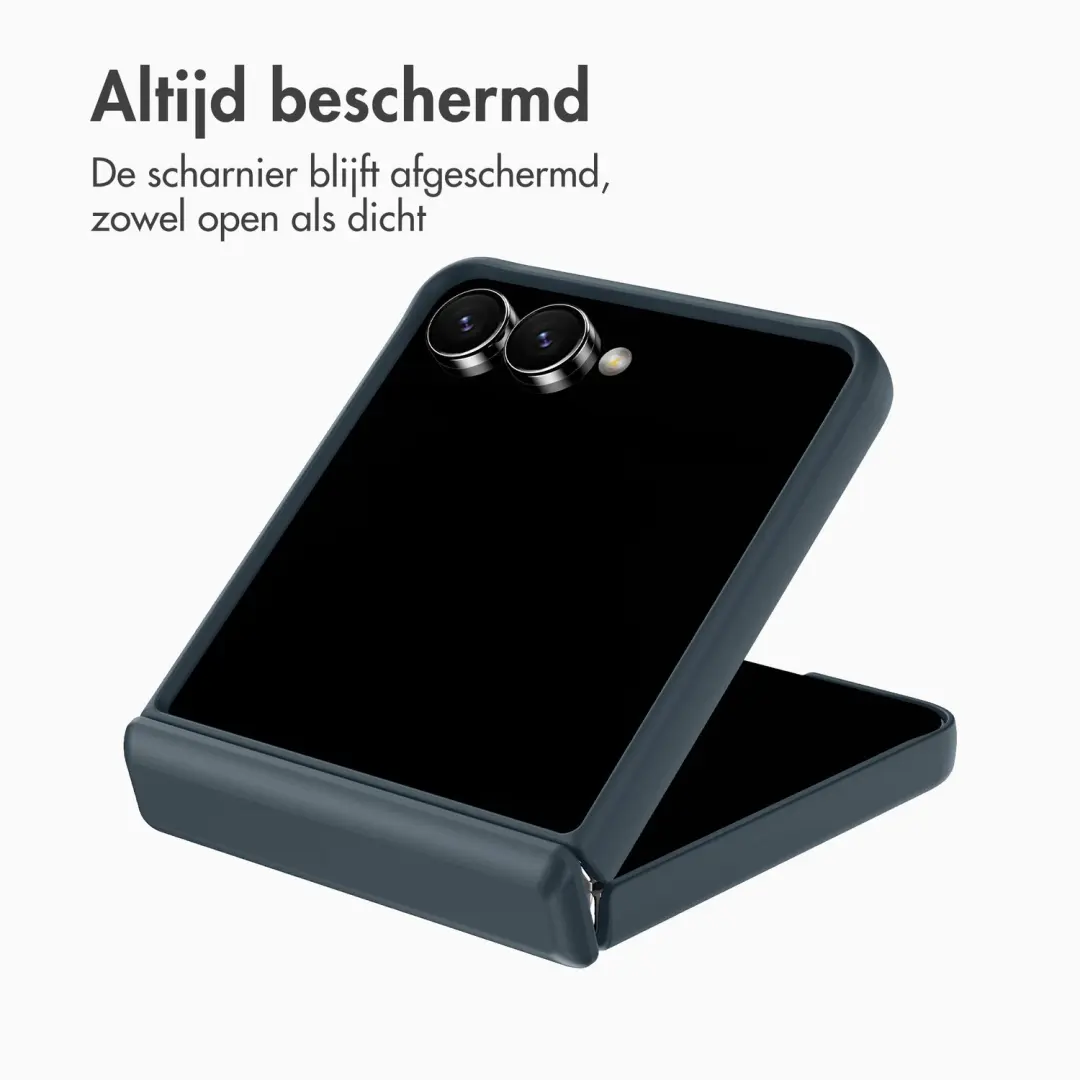 Accezz Samsung Galaxy Z Flip 8 Hoesje - MagSafe Ringstand - Donkerblauw - afbeelding 4 van 6