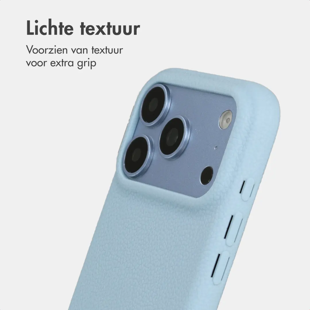 imoshion Texture Backcover iPhone 18 Pro Max / 17 Pro Max - Lichtblauw - afbeelding 2 van 6