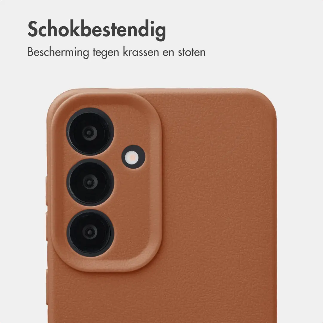 imoshion Texture Backcover Samsung Galaxy S25 Hoesje - Bruin - afbeelding 4 van 6