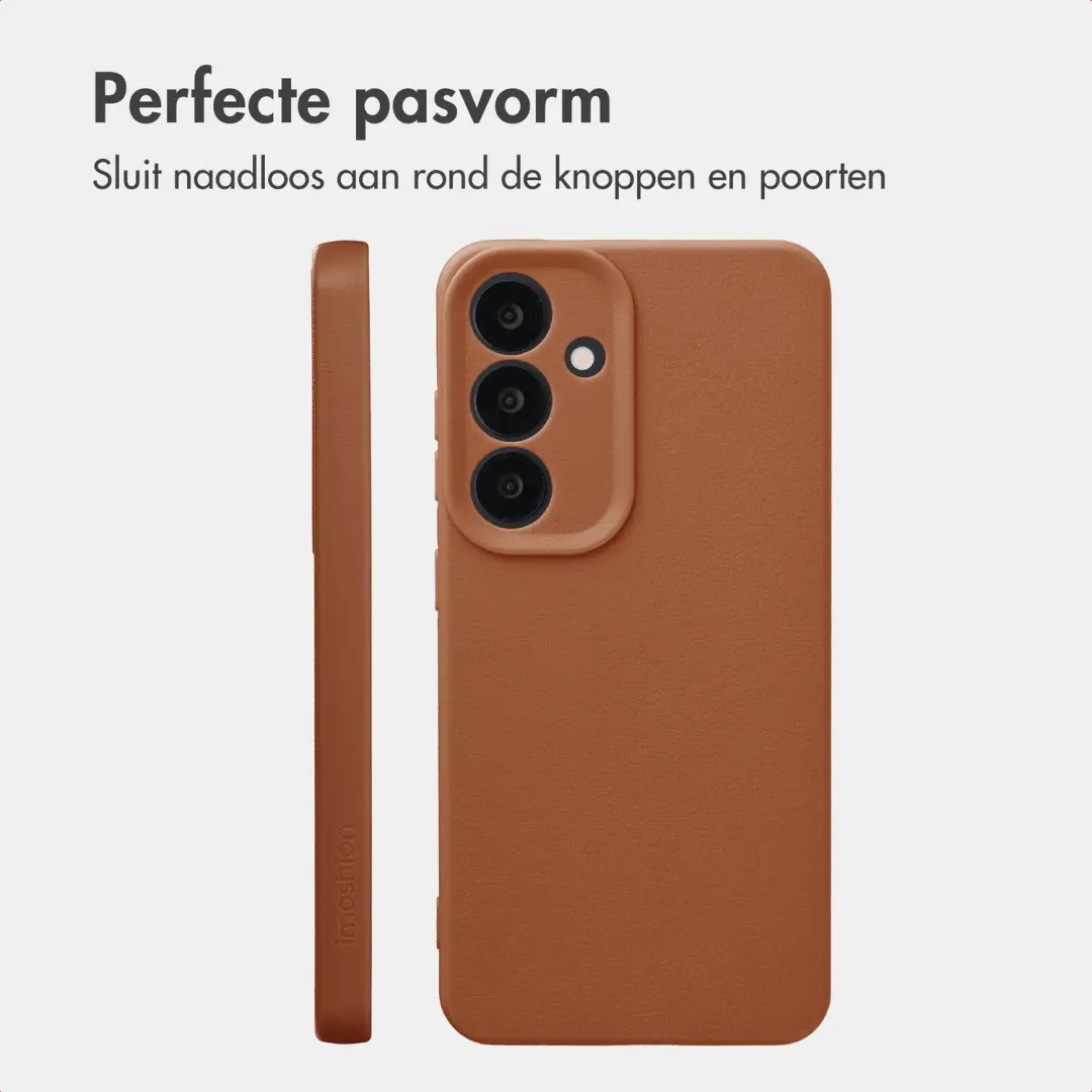 imoshion Texture Backcover Samsung Galaxy S25 Hoesje - Bruin - afbeelding 6 van 6