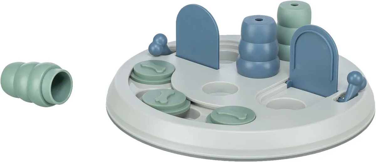 Trixie Honden Bordspel Flip Bord - 28 cm - Wit/Blauw