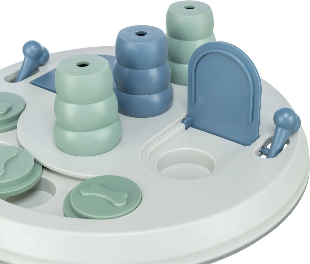 Trixie Honden Bordspel Flip Bord - 28 cm - Wit/Blauw