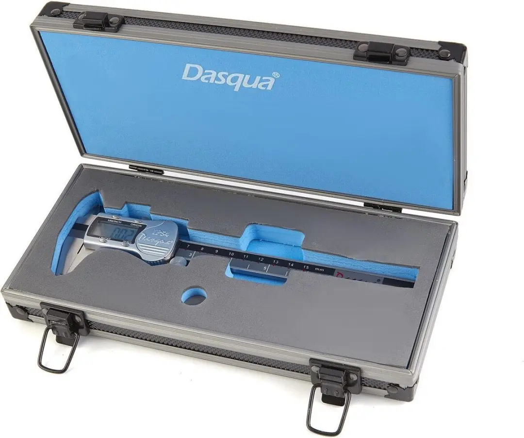 Dasqua IP 54 Professionele 150 mm Digitale Schuifmaat met Groot Scherm en Metale