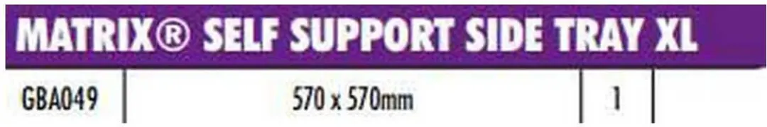 Matrix Self Support Side Tray X-Large - Zwart - afbeelding 2 van 6
