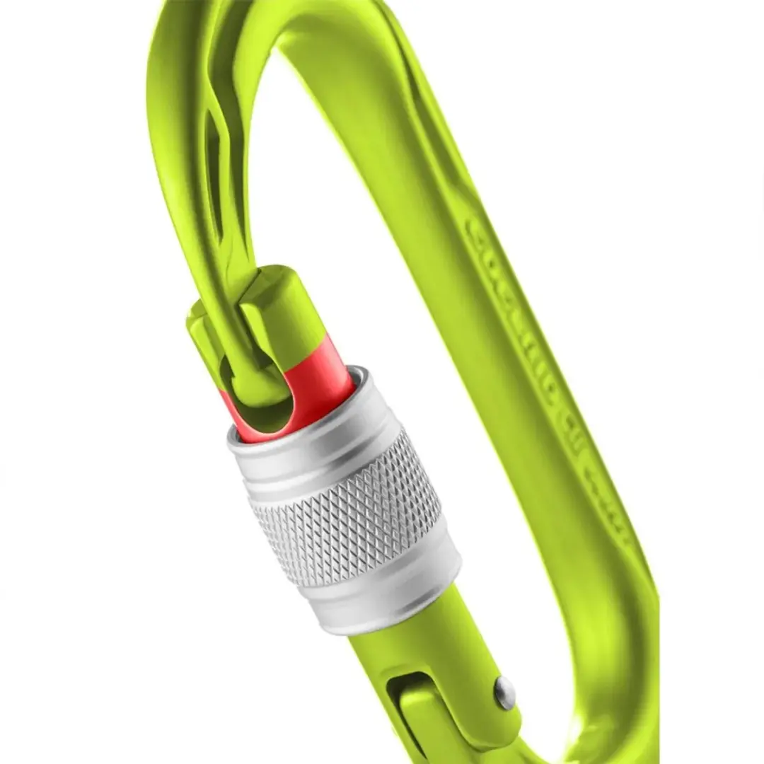 Edelrid Oval Power 2500 Screw Karabijnhaak - Groen - afbeelding 2 van 2