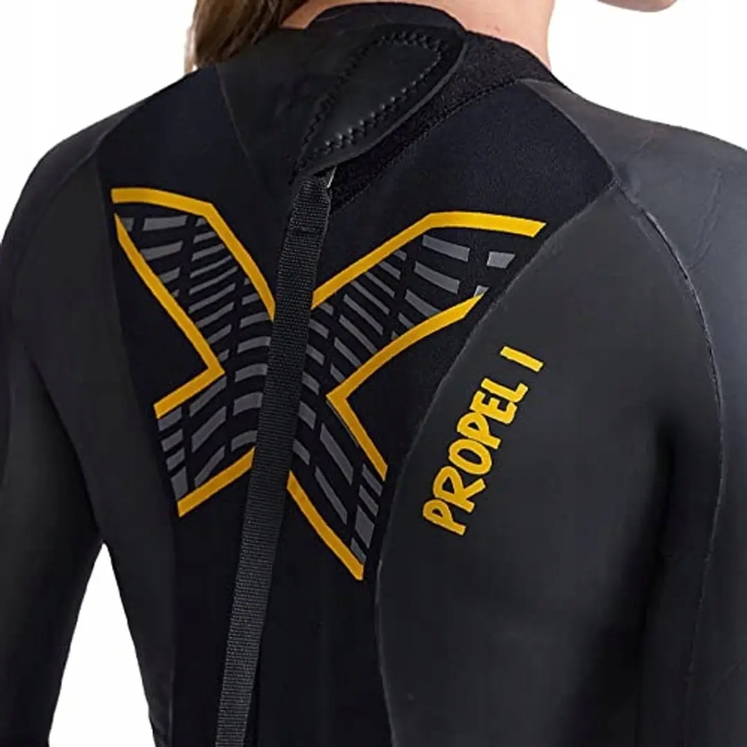2XU Propel 1 Dames Wetsuit - Zwart/Geel - XS - afbeelding 4 van 6
