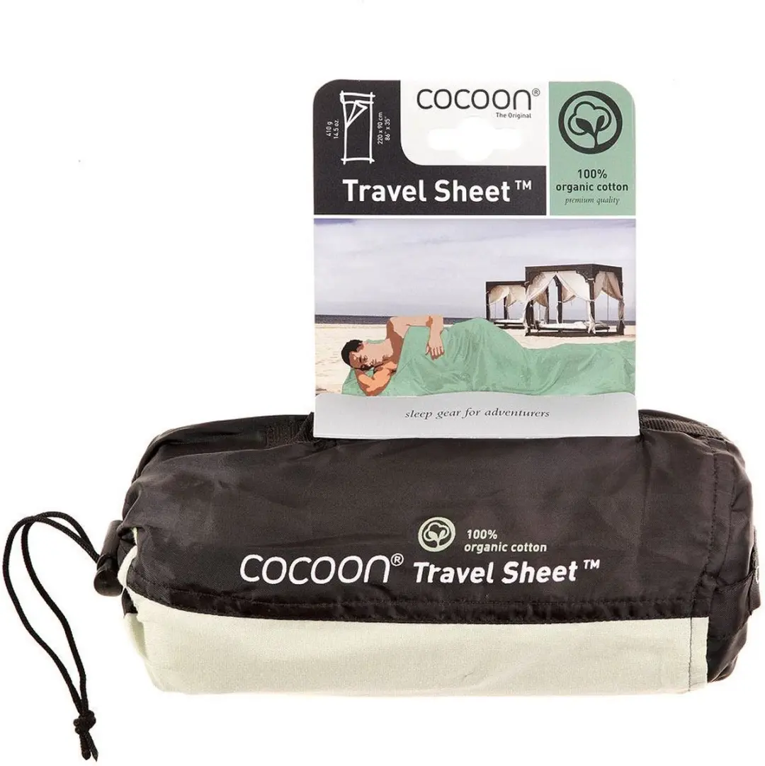 Cocoon Travelsheet Biologisch Katoen - Wit - afbeelding 3 van 3