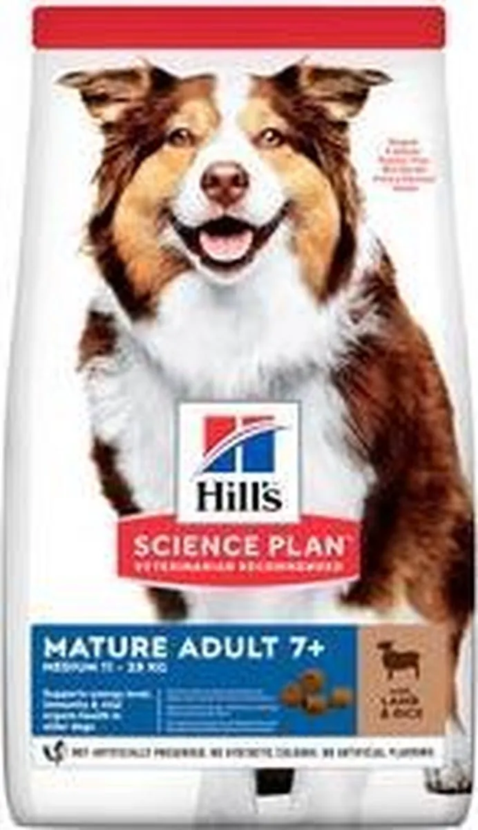 Hill's Canine Mature Adult Medium Lam Rijst 2,5 kg