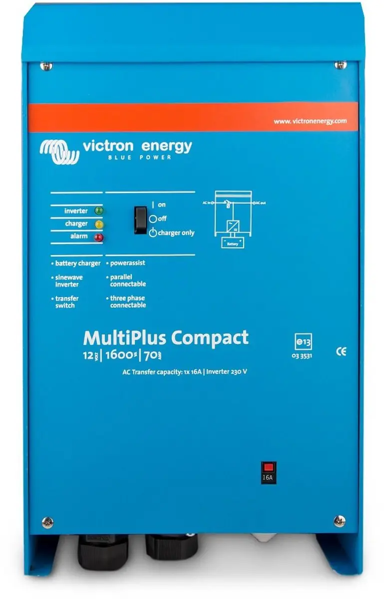 Victron MultiPlus Compact 12/1600/70-16 Omvormer/Acculader