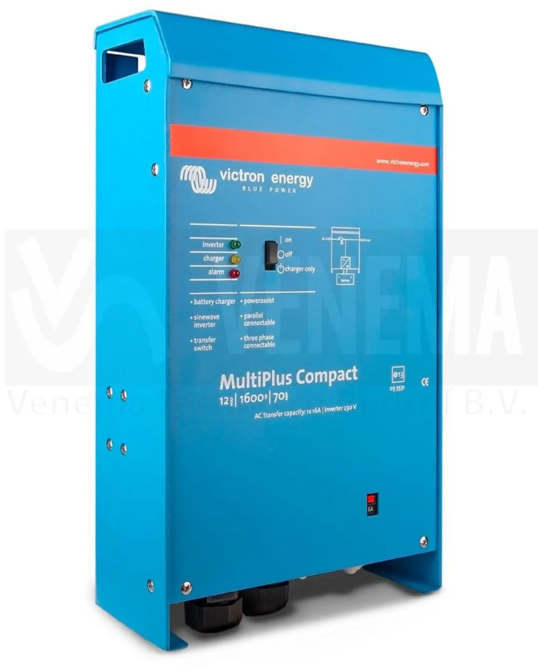 Victron MultiPlus Compact 12/1600/70-16 Omvormer/Acculader - afbeelding 2 van 3