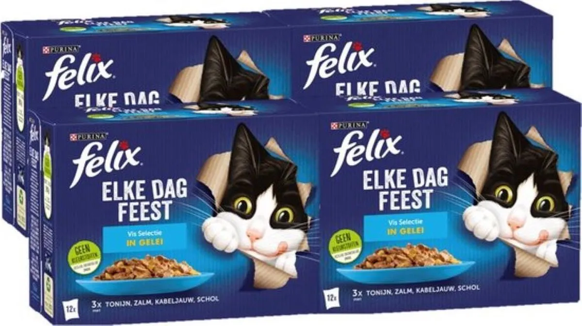 Felix Elke Dag Feest Vis Selectie in Gelei