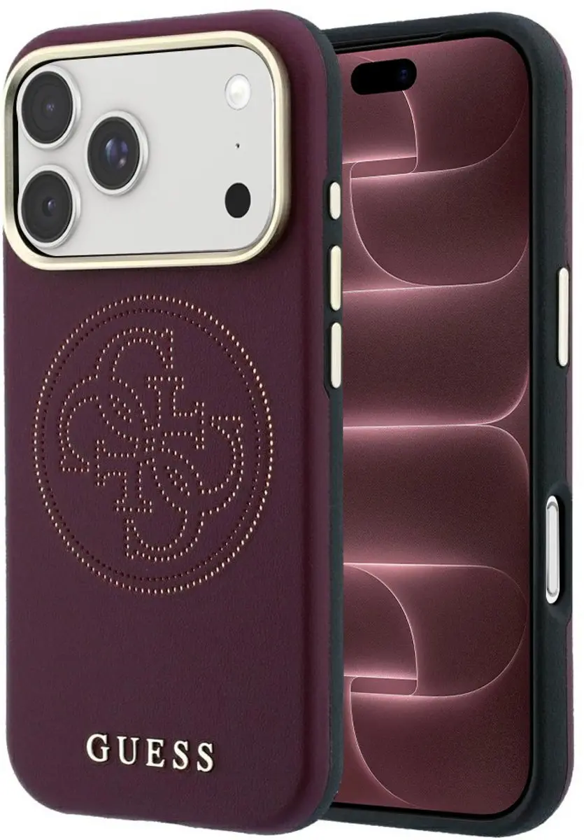Guess 4G Geperforeerd MagSafe Hoesje iPhone 17/18 Pro Max