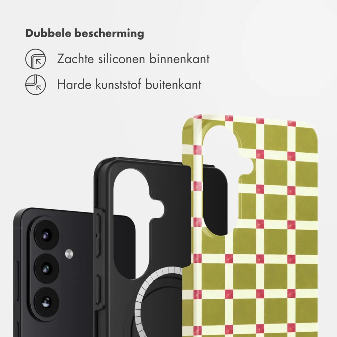 Selencia Vivid Hoesje Galaxy S26 MagSafe - Check This Olive - afbeelding 2 van 6
