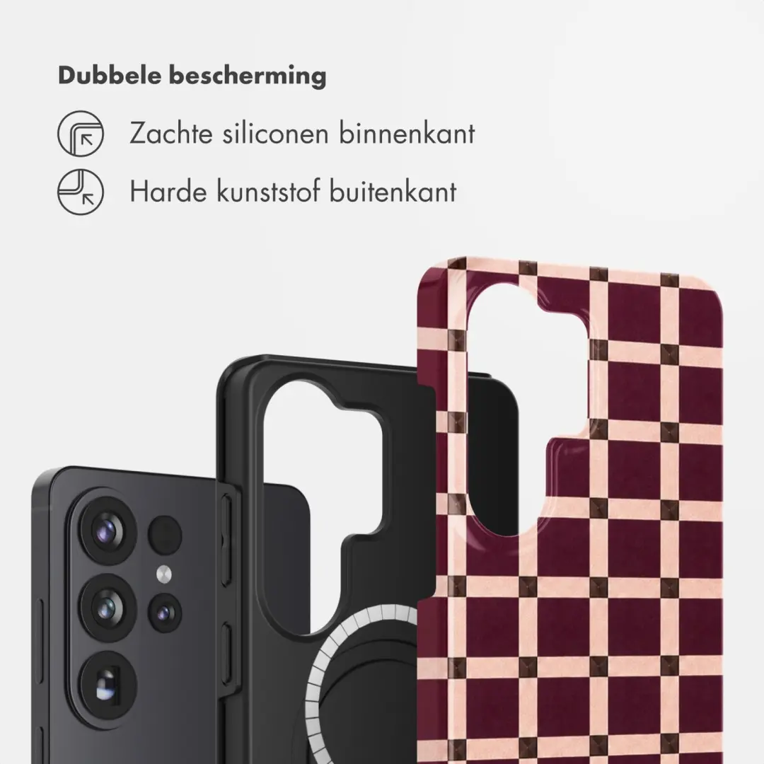 Selencia Vivid Hoesje Galaxy S26 Ultra - MagSafe - Burgundy - afbeelding 2 van 6