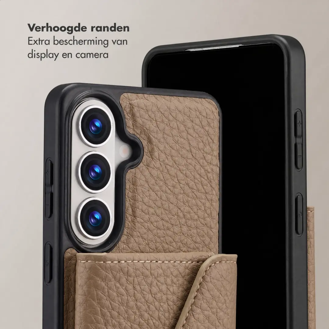 Selencia Sera Hoesje Samsung Galaxy A27 - Koord & Pashouder - Taupe - afbeelding 3 van 6