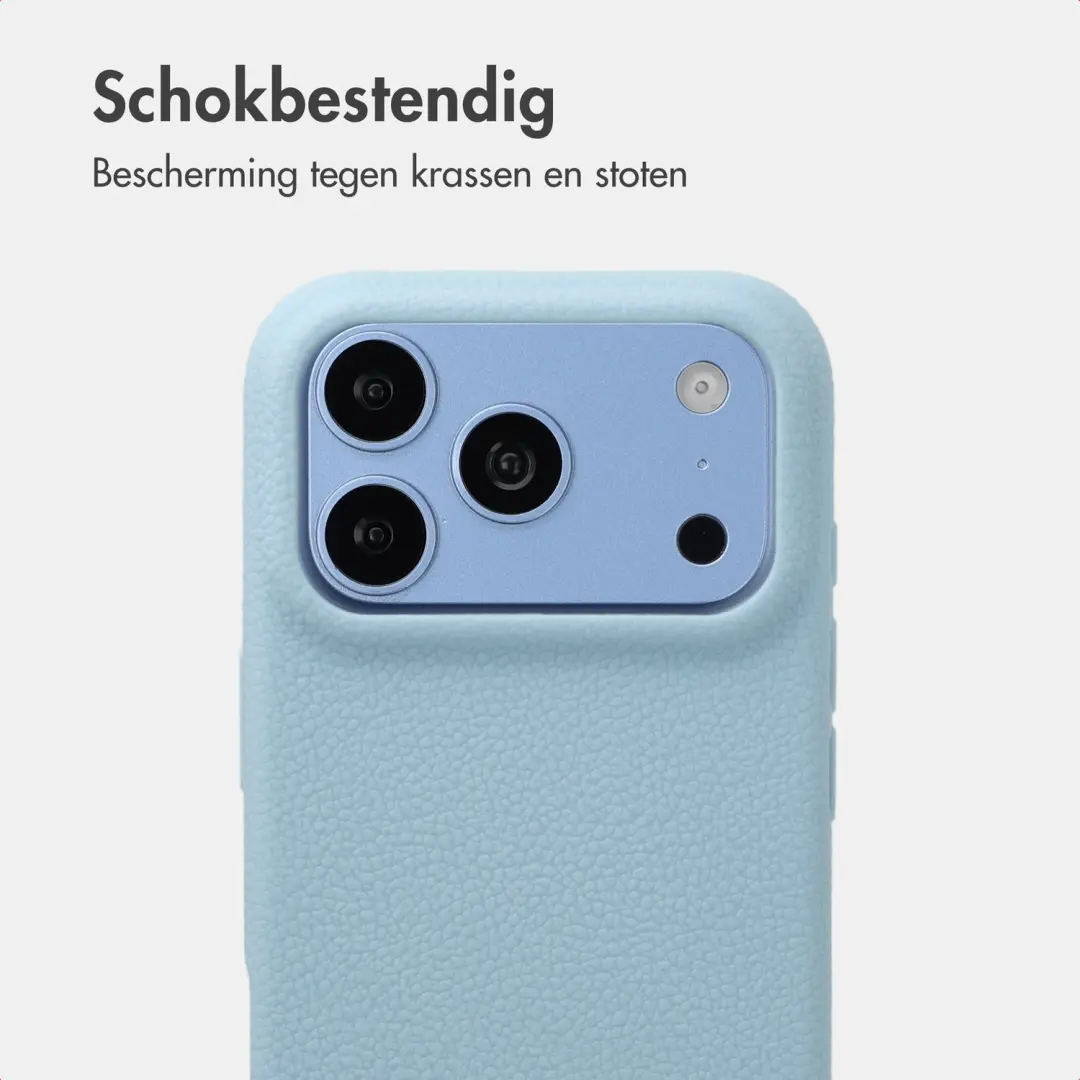 imoshion Texture Backcover iPhone 18 Pro / 17 Pro - Lichtblauw - afbeelding 4 van 6