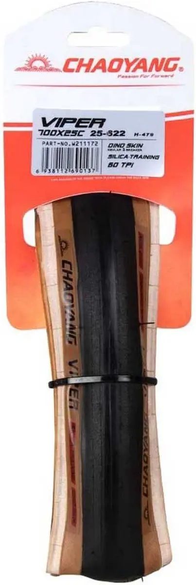 Chaoyang Viper 700C x 28 Racefietsband - Zwart - afbeelding 4 van 4
