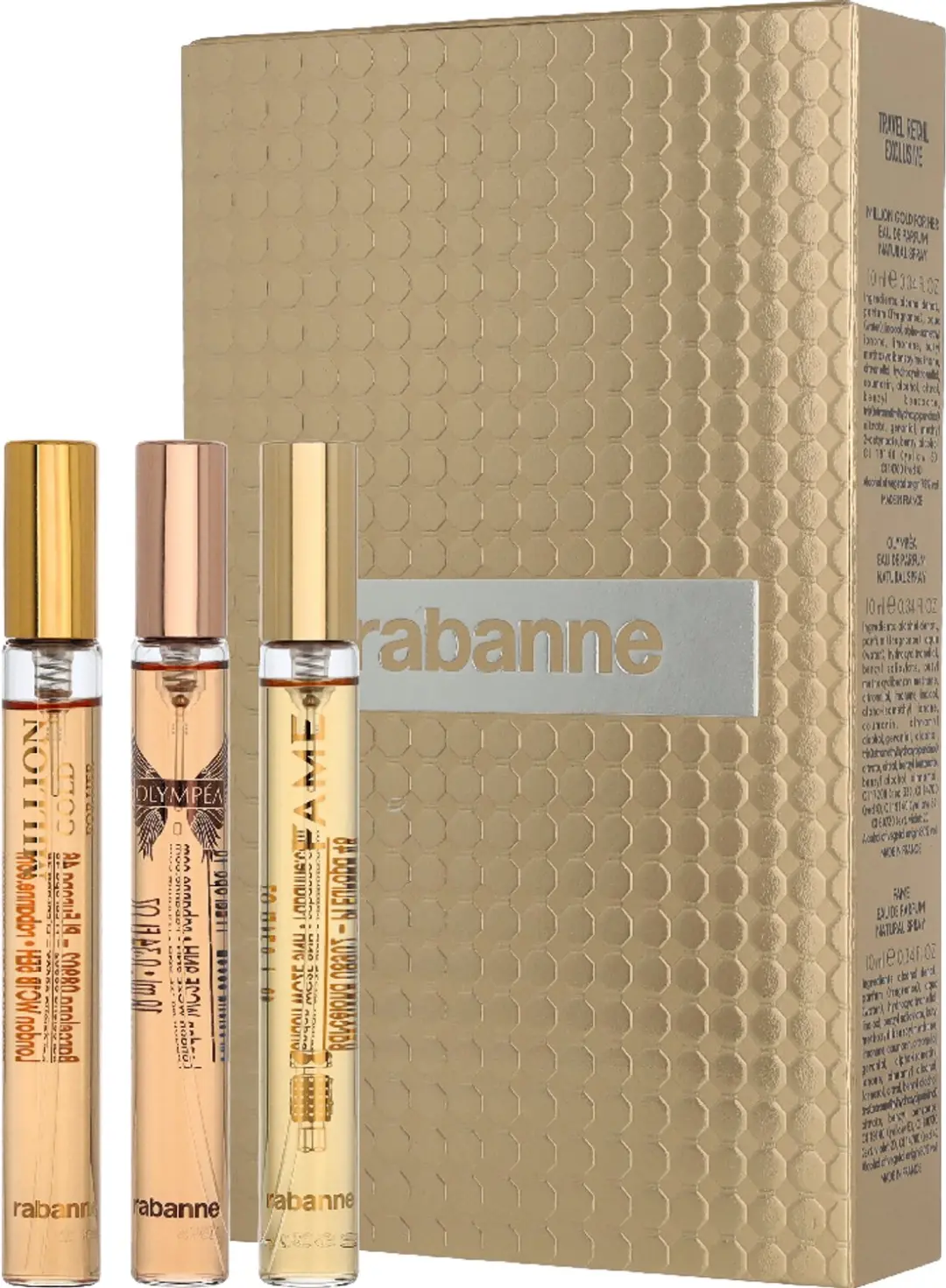 Paco Rabanne Miniatures Set 3x10ml - Olympea, Million Gold, Fame - afbeelding 2 van 4