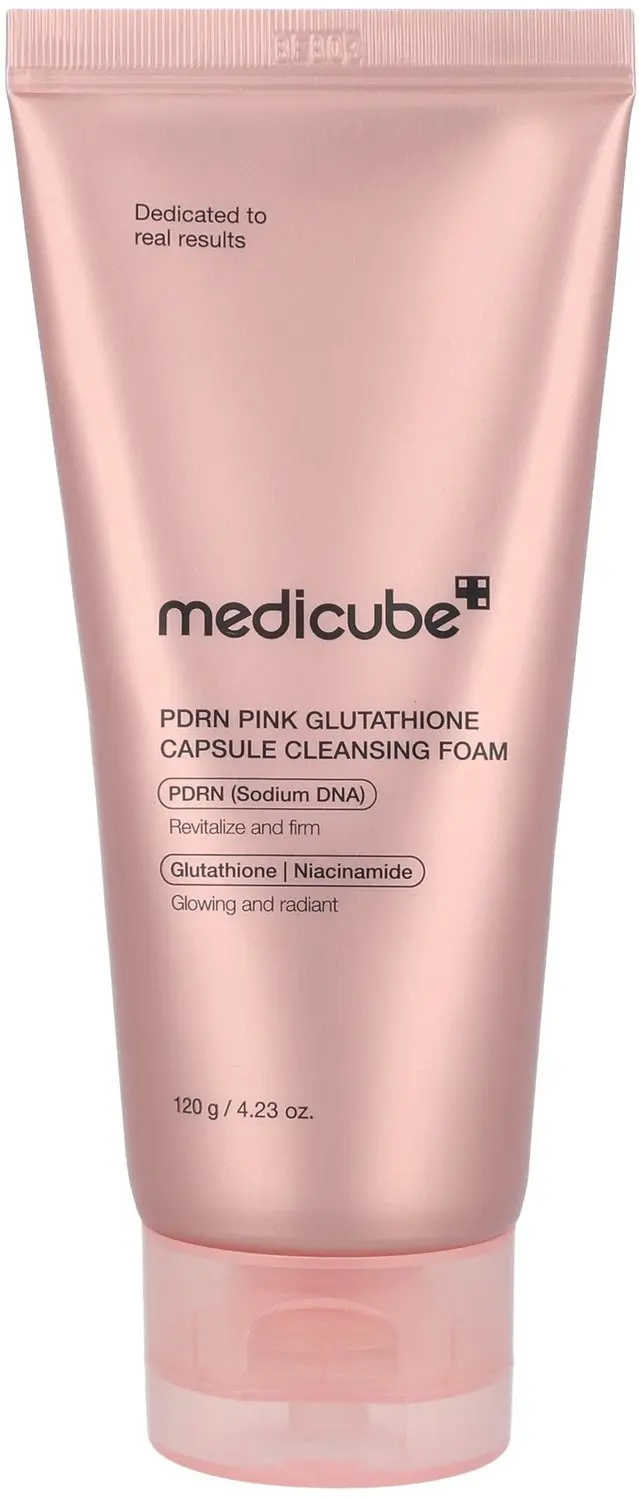 Medicube PDRN Pink Glutathione Capsule Cleansing Foam