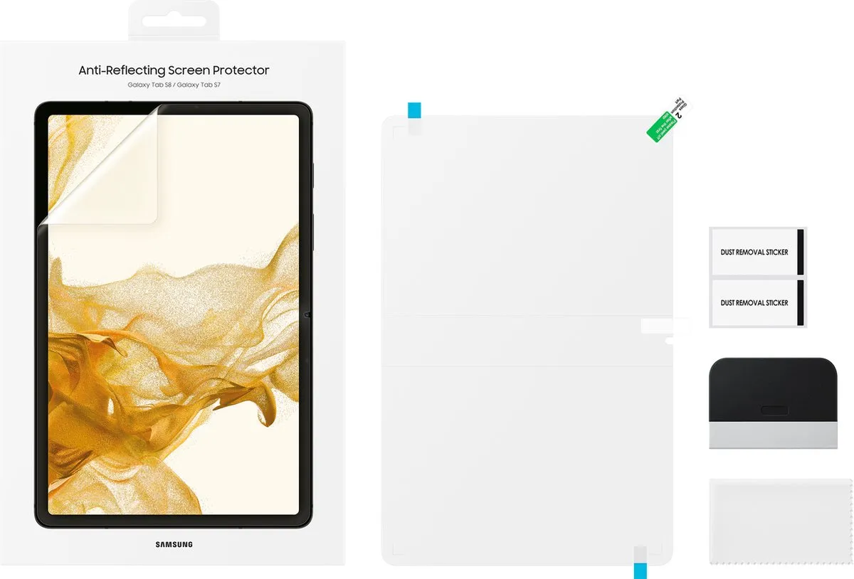 Samsung Galaxy Tab S8 Screenprotector EF-UX700CTEGWW - Transparant - afbeelding 6 van 6