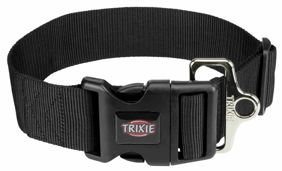 Trixie Halsband Hond Premium - Zwart - afbeelding 2 van 6