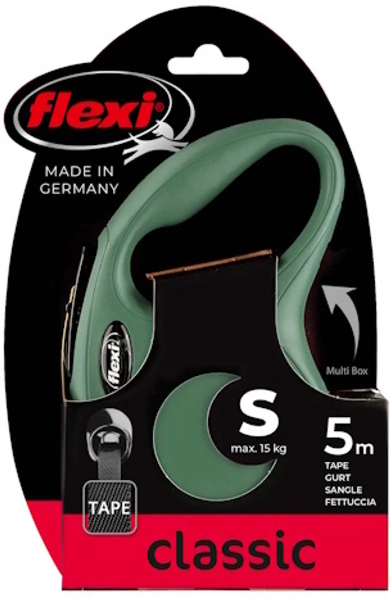 Flexi Rollijn Classic Tape Groen S - 15kg