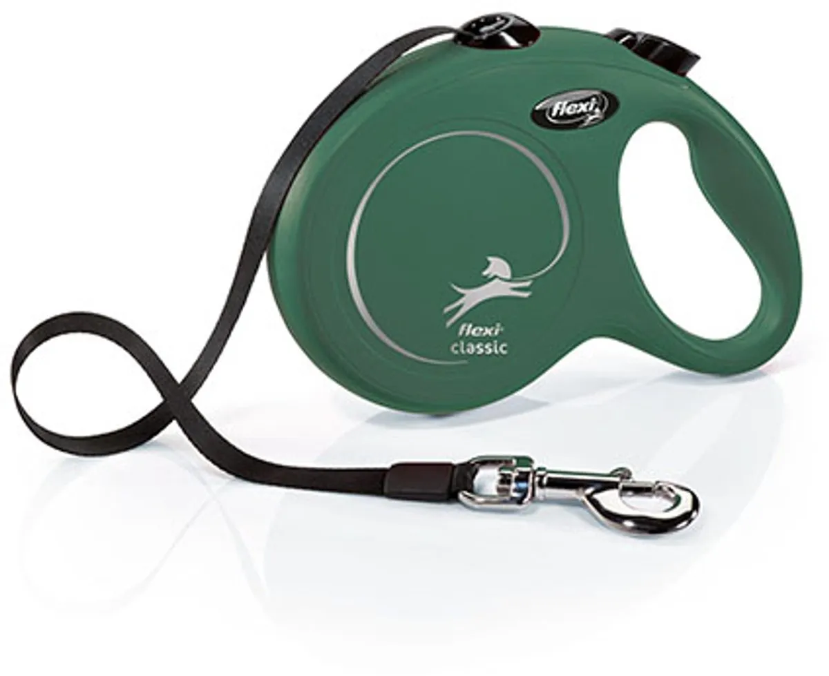 Flexi Rollijn Classic Tape Groen S - 15kg