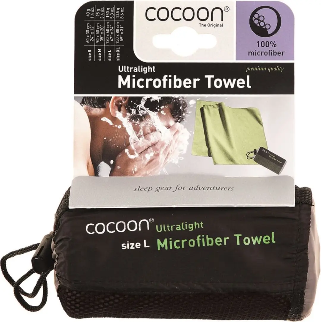 Cocoon Towel Ultralight Microvezel Handdoek - Medium - Manatee Grey - afbeelding 5 van 6