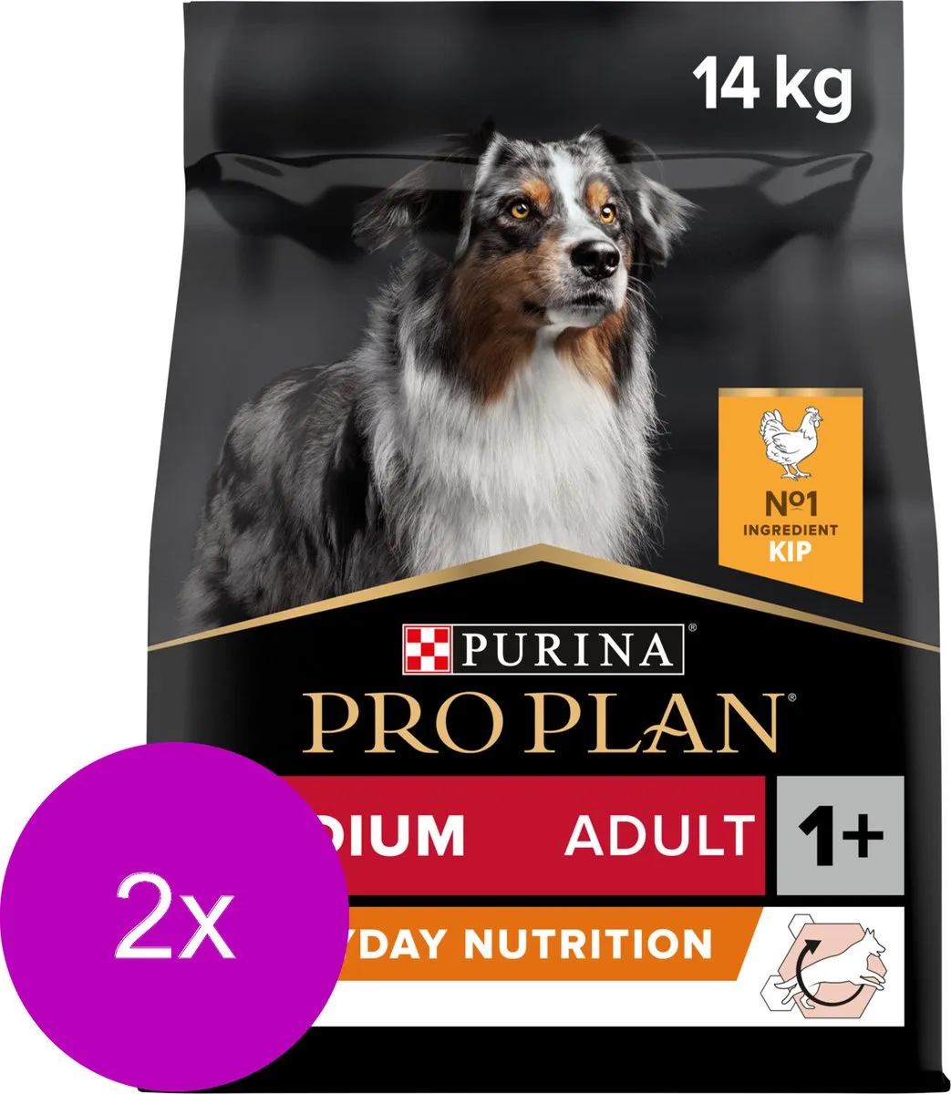 Pro Plan Dog Adult Medium Breed Kip - 2x14kg